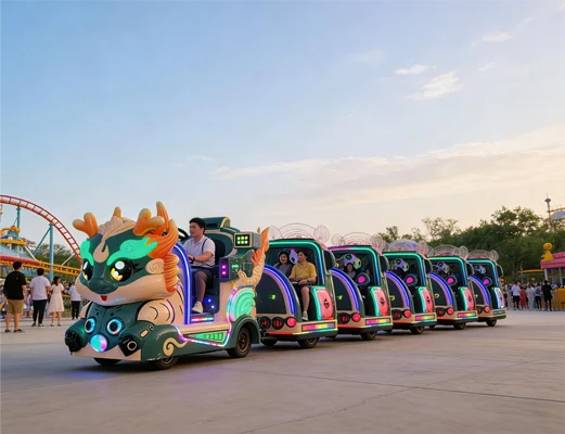 Cartoon Dragon Train