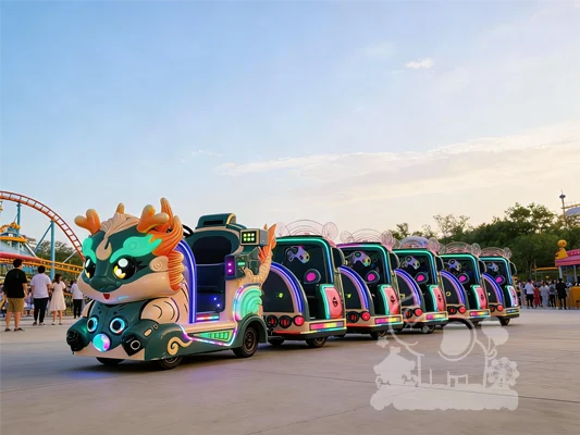 Cartoon Dragon Train