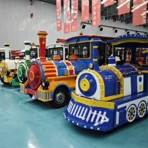 Colorful Retro Mini Sightseeing Train