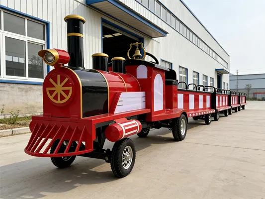 Red Gold Steam Train