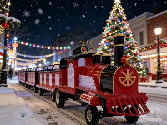 Red Gold Steam Train